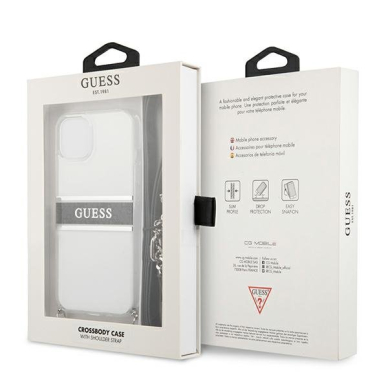 Dėklas Guess GUHCP13SKC4GBSI iPhone 13 mini skaidrus 7