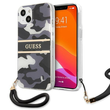 Dėklas Guess GUHCP13SKCABBK iPhone 13 mini Juodas