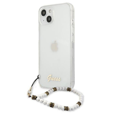 Dėklas Guess GUHCP13SKPSWH iPhone 13 mini White Pearl 1