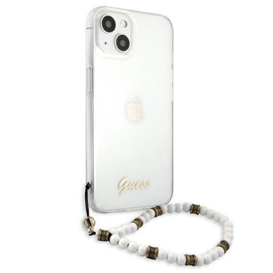 Dėklas Guess GUHCP13SKPSWH iPhone 13 mini White Pearl 3