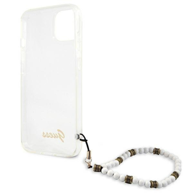 Dėklas Guess GUHCP13SKPSWH iPhone 13 mini White Pearl 6