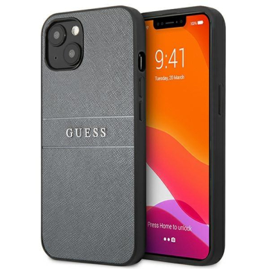 Dėklas Guess GUHCP13SPSASBGR iPhone 13 mini Pilkas