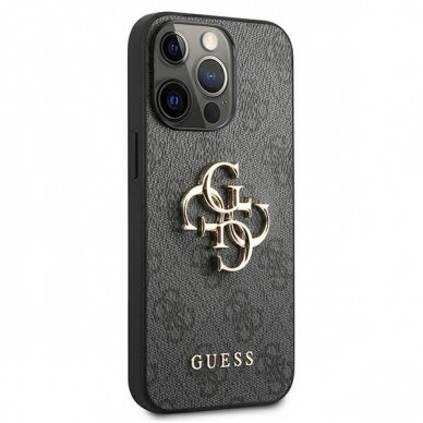 Dėklas Guess GUHCP13X4GMGGR iPhone 13 Pro Max 6,7" Pilkas 4G Big Metal Logo 3