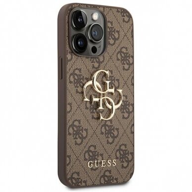 Dėklas Guess GUHCP14L4GMGBR iPhone 14 Pro Rudas 5