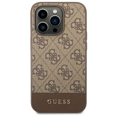 Dėklas Guess GUHCP14LG4GLBR iPhone 14 Pro Rudas 2