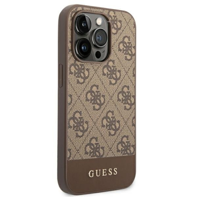 Dėklas Guess GUHCP14LG4GLBR iPhone 14 Pro Rudas 5