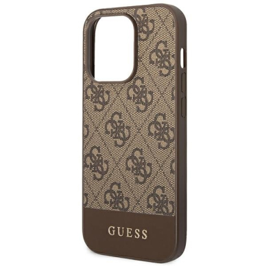 Dėklas Guess GUHCP14LG4GLBR iPhone 14 Pro Rudas 7