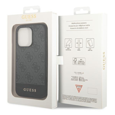 Dėklas Guess GUHCP14LG4GLGR iPhone 14 Pro Pilkas 4