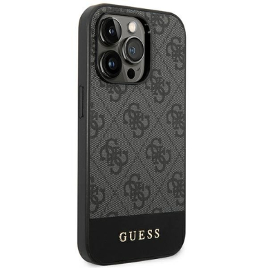 Dėklas Guess GUHCP14LG4GLGR iPhone 14 Pro Pilkas 5