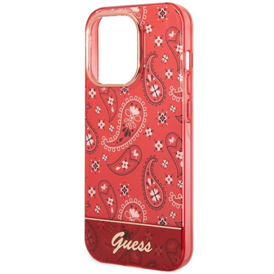 Dėklas Guess Bandana Paisley GUHCP14LHGBNHR iPhone 14 Pro Raudonas 5