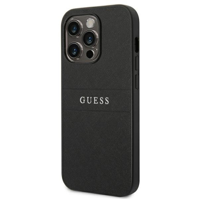 Dėklas Guess Saffiano Strap GUHCP14LPSASBBK iPhone 14 Pro Juodas 1