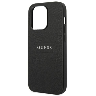 Dėklas Guess Saffiano Strap GUHCP14LPSASBBK iPhone 14 Pro Juodas 7