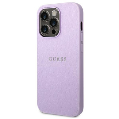 Dėklas Guess Saffiano Strap GUHCP14LPSASBPU iPhone 14 Pro Purpurinis 1