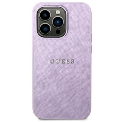 Dėklas Guess Saffiano Strap GUHCP14LPSASBPU iPhone 14 Pro Purpurinis 3