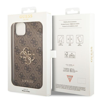 Dėklas Guess GUHCP14S4GMGBR iPhone 14 Rudas 4