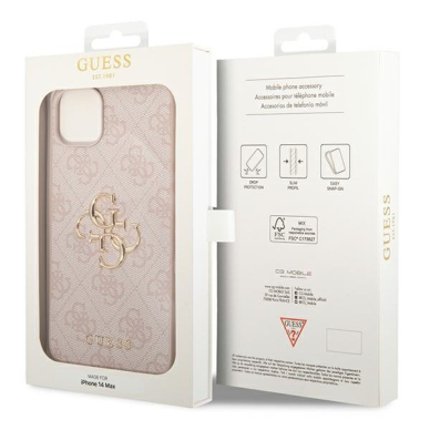 Dėklas Guess GUHCP14S4GMGPI iPhone 14 Rožinis 4