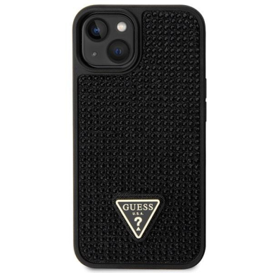 Dėklas Guess Rhinestone Triangle GUHCP14SHDGTPK iPhone 14 Juodas 2