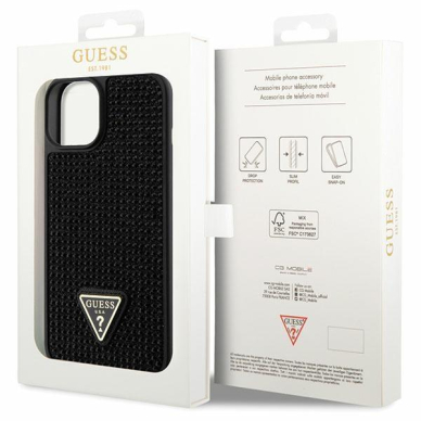 Dėklas Guess Rhinestone Triangle GUHCP14SHDGTPK iPhone 14 Juodas 7