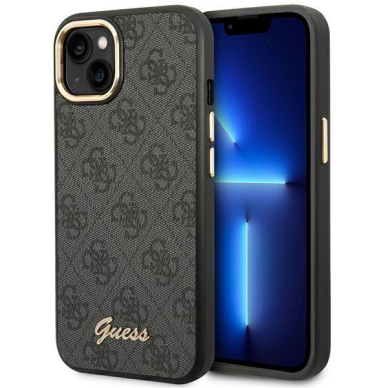 Dėklas Guess GUHCP14SHG4SHK iPhone 14 Juodas