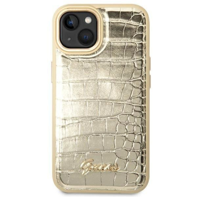 Guess GUHCP14SHGCRHD iPhone 14 6.1 &quot;gold / gold hardcase Croco Collection 2