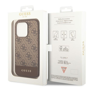 Dėklas Guess GUHCP14XG4GLBR iPhone 14 Pro Max Rudas 4