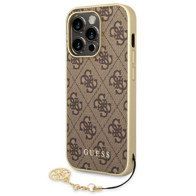 Dėklas Guess 4G Charms Collection GUHCP14XGF4GBR iPhone 14 Pro Max Rudas