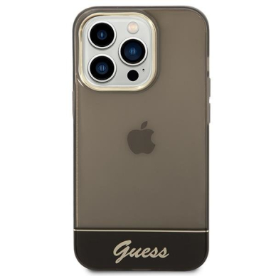 Dėklas Guess Translucent GUHCP14XHGCOK iPhone 14 Pro Max Juodas 2