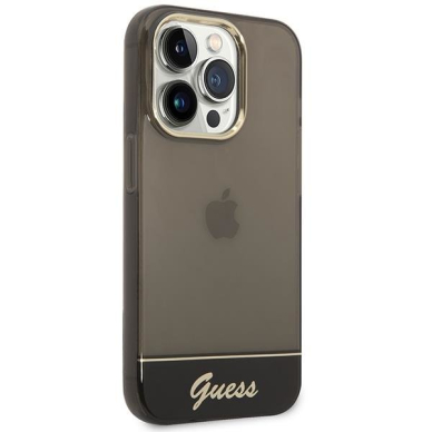 Dėklas Guess Translucent GUHCP14XHGCOK iPhone 14 Pro Max Juodas 3