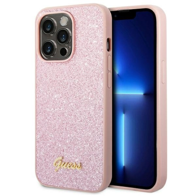 Dėklas Guess GUHCP14XHGGSHP iPhone 14 Pro Max Rožinis