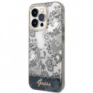 Dėklas Guess Porcelain Collection GUHCP14XHGPLHG iPhone 14 Pro Max Pilkas 1