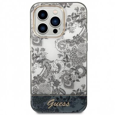 Dėklas Guess Porcelain Collection GUHCP14XHGPLHG iPhone 14 Pro Max Pilkas 2