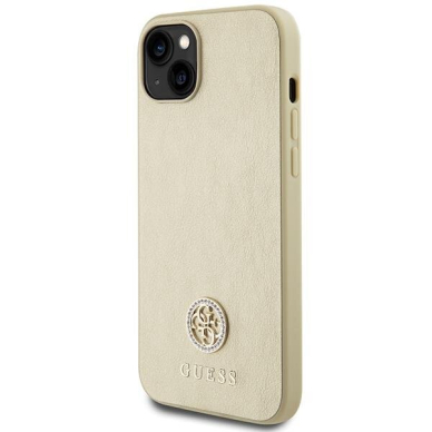 Originalus dėklas Guess GUHCP15MPS4DGPD iPhone 15 Plus 6.7  gold/gold hardcase Strass Metal Logo 1