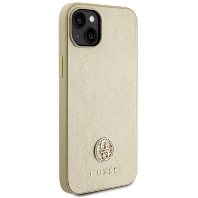 Originalus dėklas Guess GUHCP15MPS4DGPD iPhone 15 Plus 6.7  gold/gold hardcase Strass Metal Logo 3