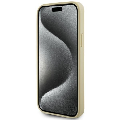 Originalus dėklas Guess GUHCP15MPS4DGPD iPhone 15 Plus 6.7  gold/gold hardcase Strass Metal Logo 4