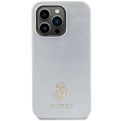 Originalus dėklas Guess GUHCP15MPS4DGPS iPhone 15 Plus 6.7  silver/silver hardcase Strass Metal Logo