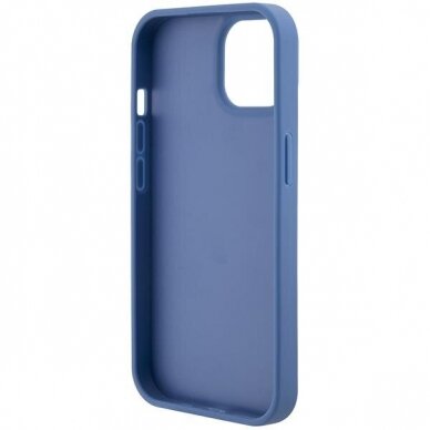 Originalus dėklas Guess GUHCP15SP4TDSCPB iPhone 15 6.1  Mėlynas/Mėlynas hardcase Crossbody 4G Metal Logo 7