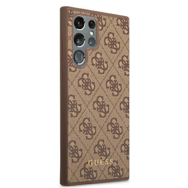 Dėklas Guess GUHCS22LG4GFBR Samsung Galaxy S22 Ultra Rudas 3