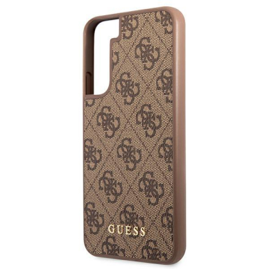 Dėklas Guess GUHCS22SG4GFBR Samsung Galaxy S22 Rudas 5