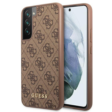 Dėklas Guess GUHCS22SG4GFBR Samsung Galaxy S22 Rudas