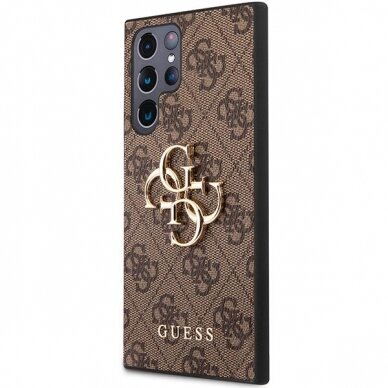 Dėklas Guess GUHCS23L4GMGBR Samsung Galaxy S23 Ultra Rudas 1