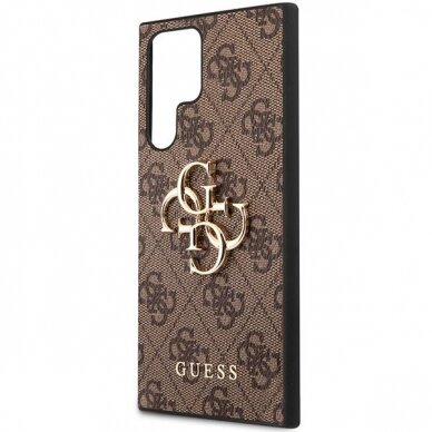 Dėklas Guess GUHCS23L4GMGBR Samsung Galaxy S23 Ultra Rudas 5