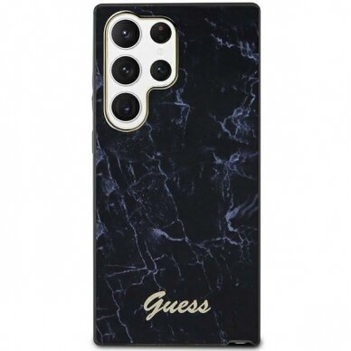 Dėklas Guess Marble GUHCS23LPCUMAK Samsung Galaxy S23 Ultra S918 Juodas