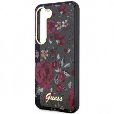 Dėklas Guess Flower GUHCS23MHCFWSA Samsung Galaxy S23 Plus S916 Žalias 5