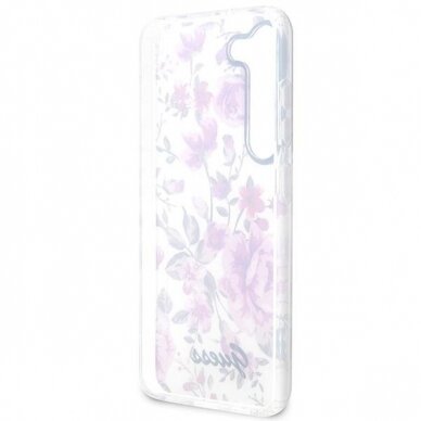 Dėklas Guess Flower GUHCS23MHCFWST Samsung Galaxy S23 Plus S916 Baltas 6