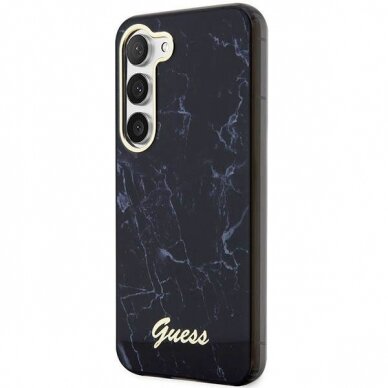 Dėklas Guess Marble GUHCS23MPCUMAK Samsung Galaxy S23 Plus S916 Juodas 1