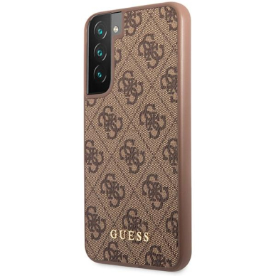 Dėklas Guess GUHCS23SG4GFBR Samsung Galaxy S23 Rudas 1