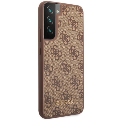 Dėklas Guess GUHCS23SG4GFBR Samsung Galaxy S23 Rudas 3