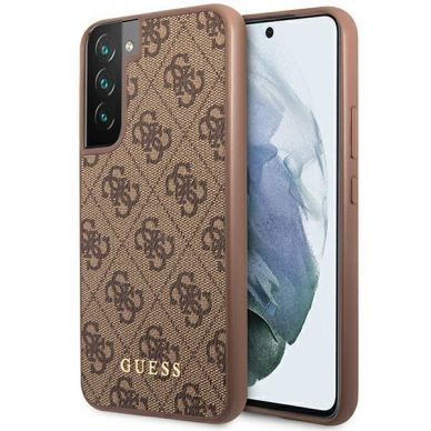 Dėklas Guess GUHCS23SG4GFBR Samsung Galaxy S23 Rudas