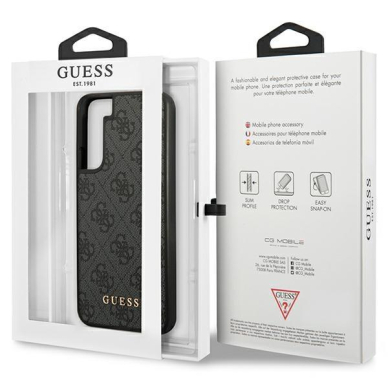 Dėklas Guess GUHCS23SG4GFGR Samsung Galaxy S23 Pilkas 7