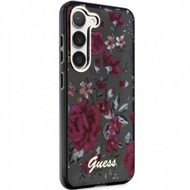 Dėklas Guess Flower GUHCS23SHCFWSA Samsung Galaxy S23 S911 Žalias 3